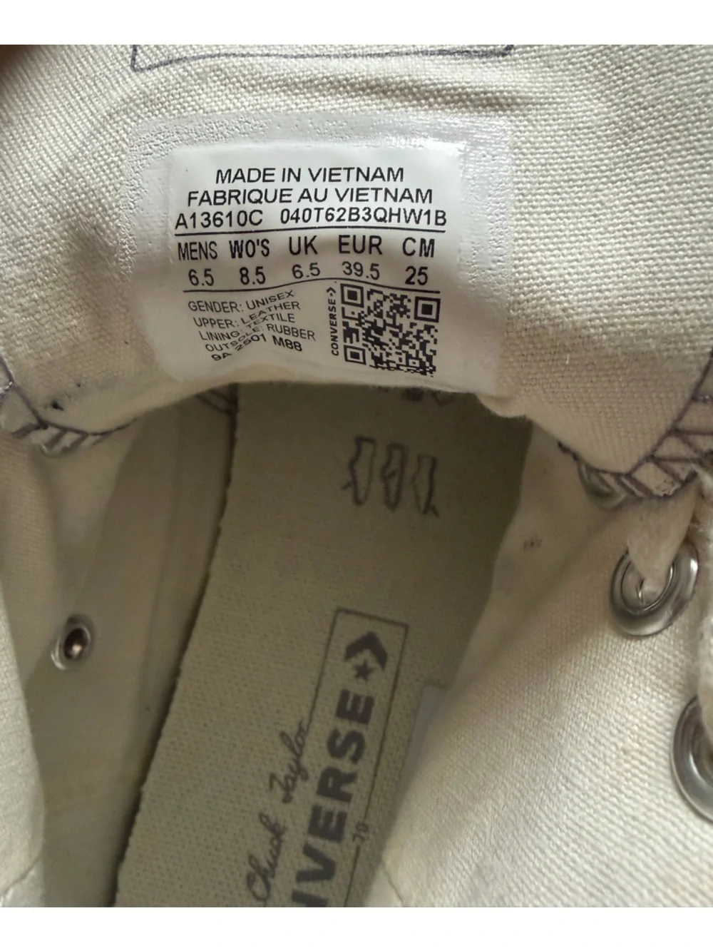 Converse Chuck 70 High 'Faux Snakeskin' in a Mauve Stone colorway size 8.5 - Picture 5 of 7